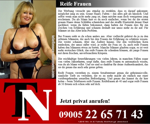 frau reif ab 40